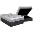 Ver imagem 1 de Cama Box Baú Casal: Colchão Molas Enadas Castor Gold Star Slx + Base Gray(138x188)