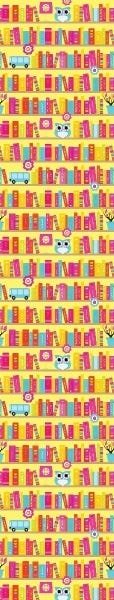 Papel de Parede Adesivo Lavável Prateleira do Saber 15m - 5