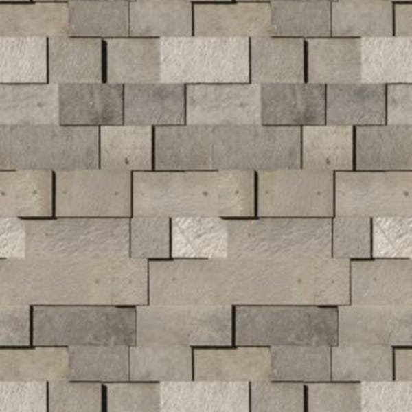Papel de Parede Adesivo Lavável Pedra Rústica Cinza 3D 12m - 1