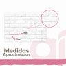 Papel de Parede Adesivo Lavável Tijolo Branco Rústico 12M - 4