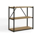 Ver imagem 6 de Estante P/ Sala Industrial Alta Li006 Aço C/ 5 Prateleiras 72x152cm Canela/branco - Kappesberg