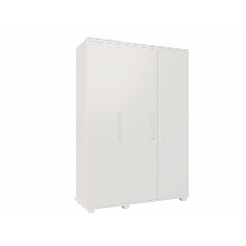 Guarda Roupa Multiuso Quarto Solteiro Belize 100% Mdf - Branco