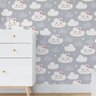 Papel De Parede Quarto Bebê Infantil Chuva De Amor 3m - 1