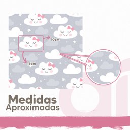 Papel De Parede Quarto Bebê Infantil Chuva De Amor 3m - 4