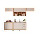 Ver imagem 2 de Cozinha Modulada Mgm 5 Peças Eloise C5p256 Cinamomo/off