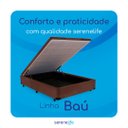 Ver imagem 6 de Cama Box Baú Solteirão Serenelife - Suede Marrom