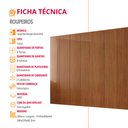 Ver imagem 7 de Guarda Roupa Casal Coliseu MDF 8 Portas 8 Gavetas e 8 Prateleiras Moderna Mobília