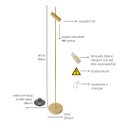 Ver imagem 4 de Luminária de Chão Articulada Sofhie Led Dourada