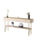 Ver imagem 2 de Aparador Vivant com Mesa de Centro Cadenza Champanhe Off White - Hb Móveis