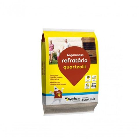 Argamassa para Refratário 5 Kg - Quartzolit