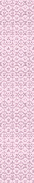 Papel de Parede Adesivo Lavável Coroa Rosa Bebê 9m - 5