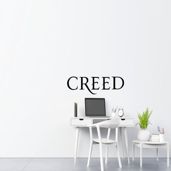 Adesivo decorativo de parede banda creed - 1