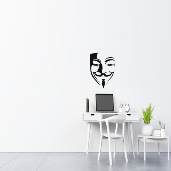 Adesivo decorativo de parede v de vingança - 1