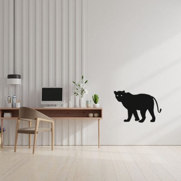 Adesivo decorativo de parede pantera negra - 1