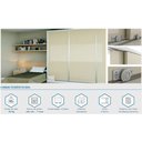 Ver imagem 2 de Kit 04 Sistema Deslizante Ro 212210 (30kg) Sobreposto Kit para 01 Porta Rometal 01 Kit