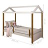 Cama Montessori Cabana Solteiro Branco E Mel - 3