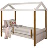 Cama Montessori Cabana Solteiro Branco E Mel - 4