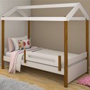 Ver imagem 2 de Cama Montessori Cabana Solteiro Branco E Mel
