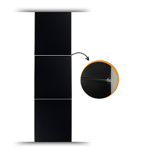 Painel Biombo Divisória Ambiente Decorativo Liso 70x245,00:preto