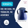 Garrafa Térmica Cafe Leite Cha 1 Litro Botão Serve Fácil Antigotas Tampa Rosca Ampola Vidro Gatilho  - 7