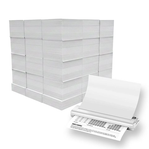 Papel Termico Kit 30 Uni 3000 Folhas Impressão Duravel Resistente para Notas Processos Documentos Li