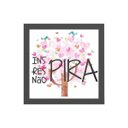 Ver imagem 1 de Quadro Quadrado Respira Inspira Não Pira 20x20cm:Madeira branca