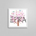 Ver imagem 2 de Quadro Quadrado Respira Inspira Não Pira 20x20cm:Madeira branca