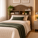 Ver imagem 7 de Cabeceira Vivian Solteiro com 2 Nichos para Cama Box 90cm 100% MDF