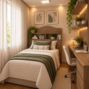 Ver imagem 6 de Cabeceira Vivian Solteiro com 2 Nichos para Cama Box 90cm 100% MDF