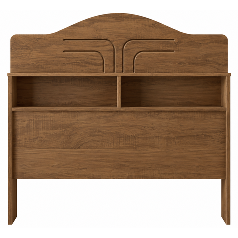 Cabeceira Vivian Solteiro com 2 Nichos para Cama Box 90cm 100% MDF