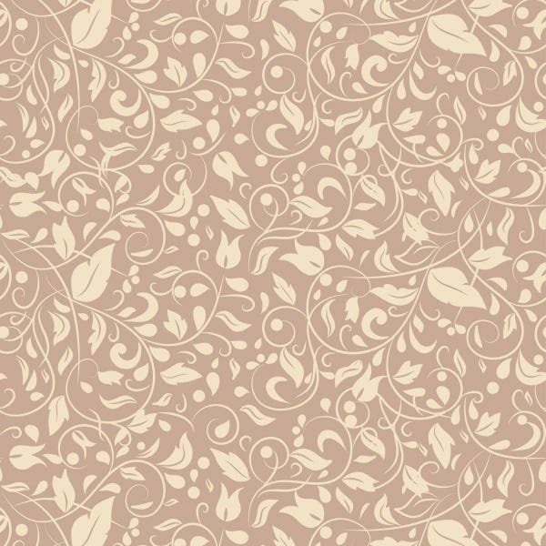 Papel De Parede Adesivo Lavável Flores De Fundo Marrom 18m - 1