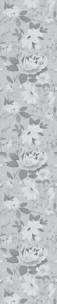 Papel De Parede Lavável Gardênia Em Pretp E Branco 12m - 7
