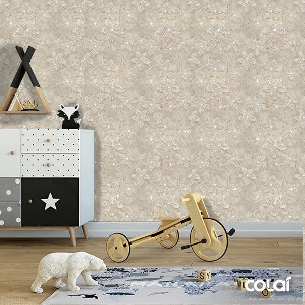 Papel De Parede Lavável Graça Fossilizada 6m - 6