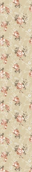 Papel De Parede Adesivo Lavável Rosas Vintage 6m - 7