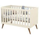 Ver imagem 2 de Berço Americano Retro Gold Off White Eco Wood com Colchão Gazin – Matic