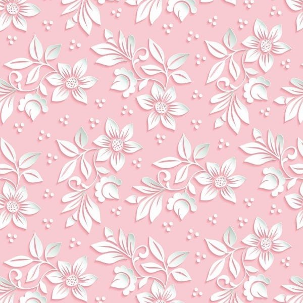Papel De Parede Adesivo Lavável Flores 3D 3m - 1