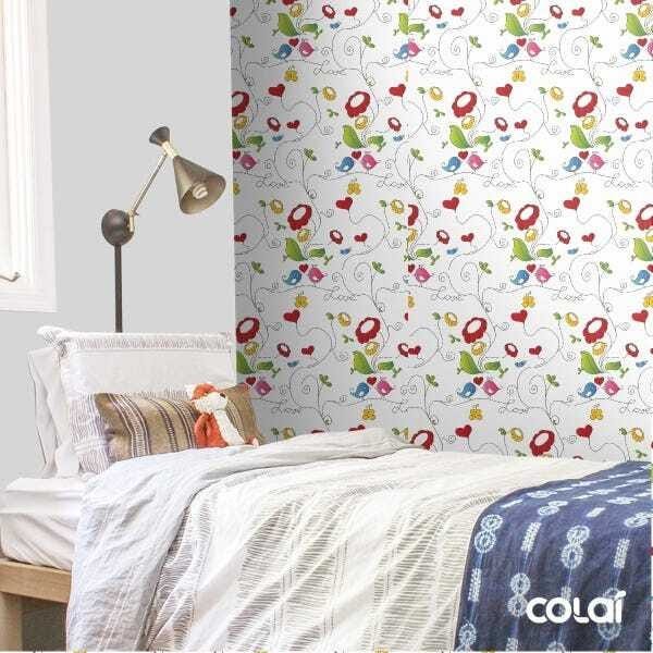 Papel De Parede Adesivo Lavável Margaridas Ilustradas 3m - 3