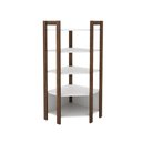 Ver imagem 4 de Estante Escritório de Canto Multimóveis CR25067 Branca/Nogal