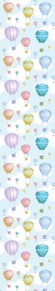 Papel de Parede Adesivo Lavável Balões Coloridos 9m - 5