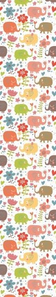 Papel de Parede Adesivo Lavável Elefantes Coloridos 9m - 5