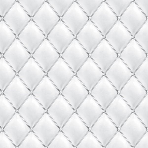 Papel de Parede Adesivo Lavável Capitone Cinza Claro 9m - 1
