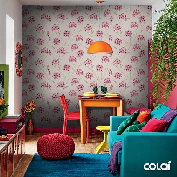 Papel De Parede Adesivo Lavável Ixora 18m - 5
