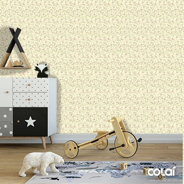 Papel De Parede Adesivo Lavável Pássaros E Flores 18m - 6