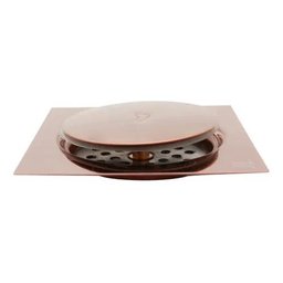 Ralo para Banheiro 15x15 Click Rose Gold Emma Decor - 2