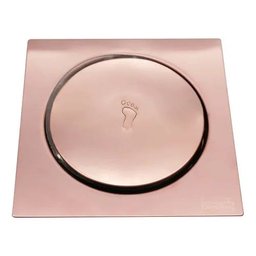 Ralo para Banheiro 15x15 Click Rose Gold Emma Decor - 1