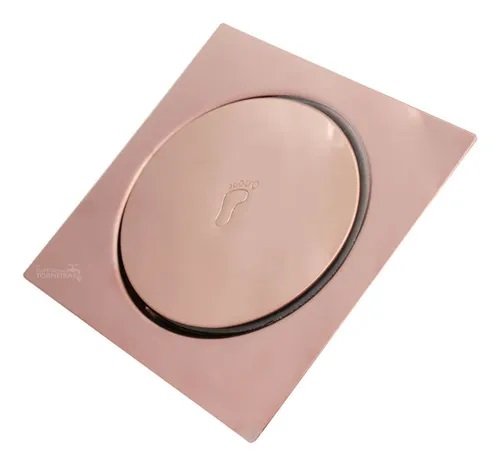 Ralo Para Banheiro 15x15 Click Rose Gold Emma Decor - 3