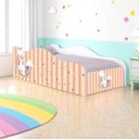 Ver imagem 1 de Mini Cama Infantil Unicórnio Meigo com Colchão MDF Branco Solteiro Casah
