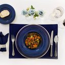 Ver imagem 3 de Jogo Mesa Posta Aparelho de Jantar Cerâmica e Faqueiro Inox Luxo 30 Peças 6 Pessoas