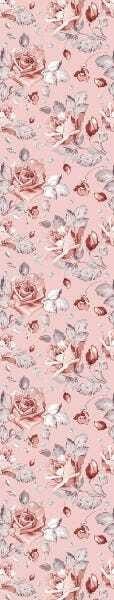 Papel De Parede Adesivo Lavável Flores De Fundo Rosê 12m - 7