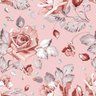 Papel De Parede Adesivo Lavável Flores De Fundo Rosê 12m - 1